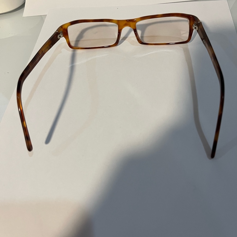 Prada Tortoise Shell Rectangular Glasses - image 4